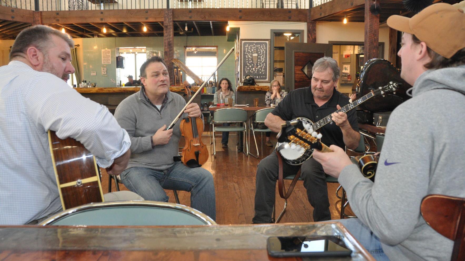 Bluegrass rehearsal