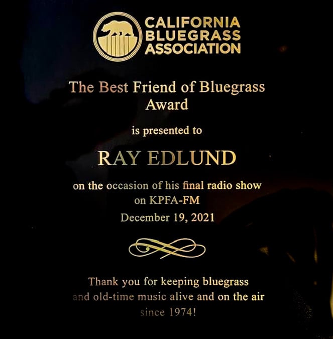 Honoring Ray Edlund!