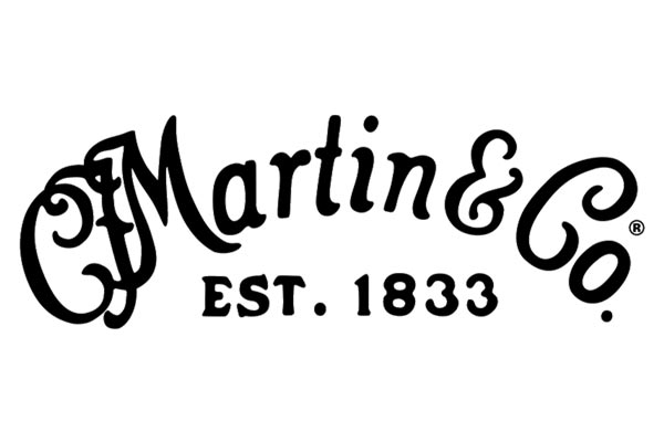 Black and white C.F. Martin & Co. logo with "EST. 1833" written underneath in bold letters.
